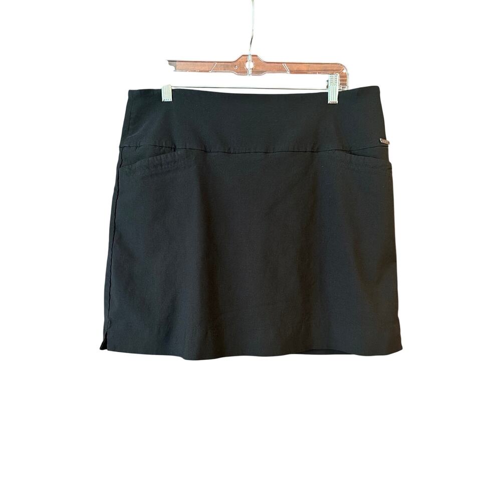 S.C. & CO Women's Activewear Black Skort w/ Bike Short Liner Size Extra Large XL